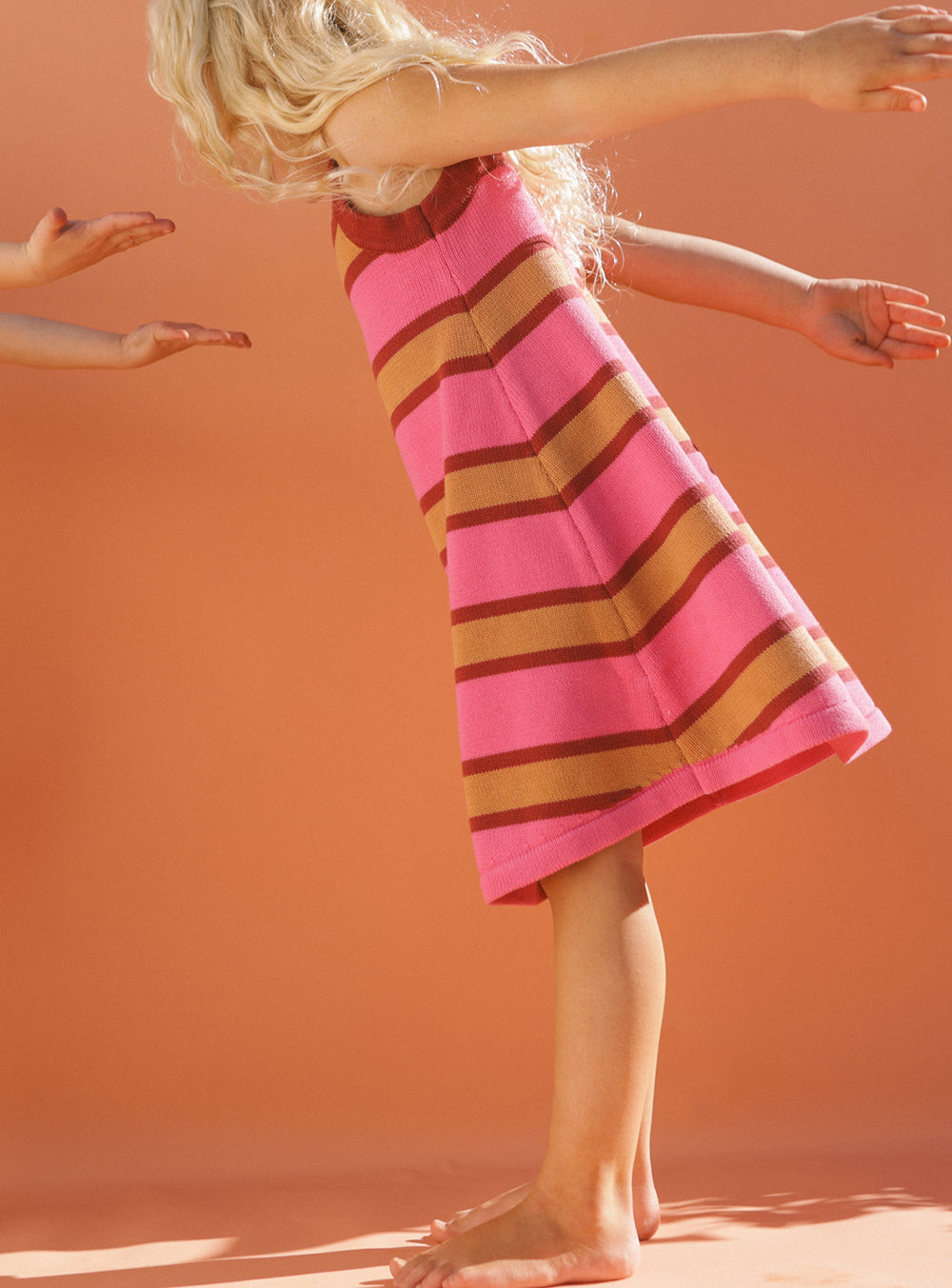 Pink & Plum Stripe Knit Dress