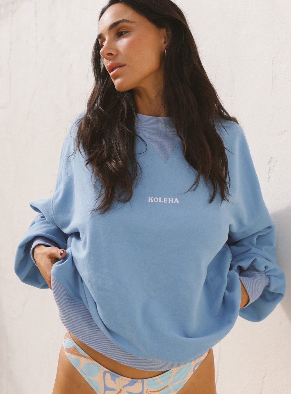 Swim Club Stonewashed Pacific Pullover