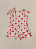 Red Polka Swim Dress