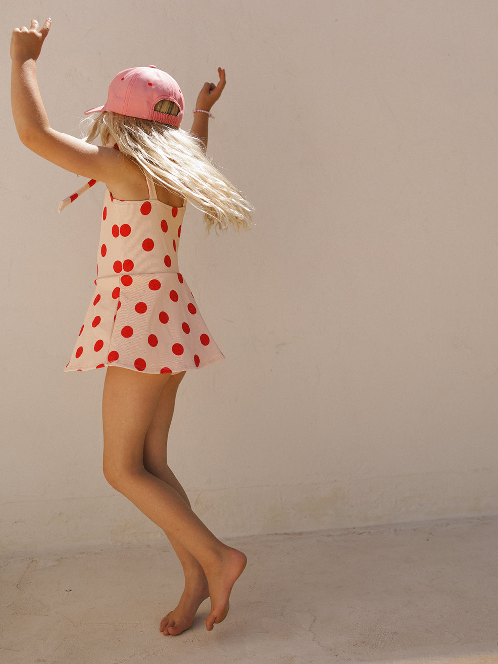 Red Polka Swim Dress