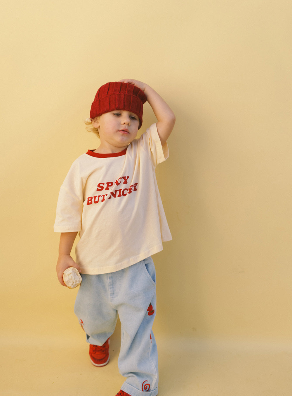 Spicy But Nicey T Shirt Cream